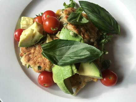 Zucchini &amp; corn fritters