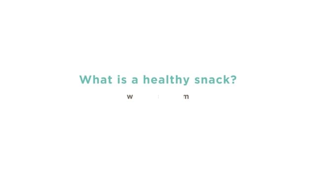 What is a healthy snack?